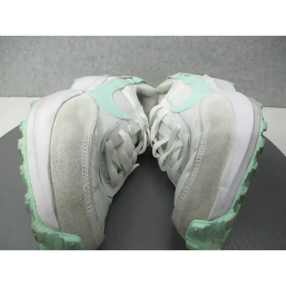 Nike Waffle Debut Womens Sz 6 White Green Mint Shoes Sneakers